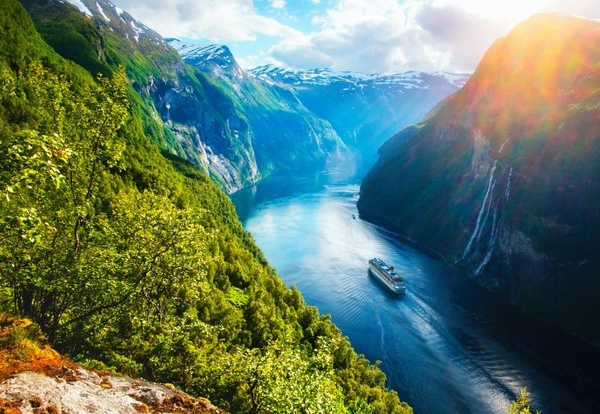 Hellesylt/Geiranger, Norwegia