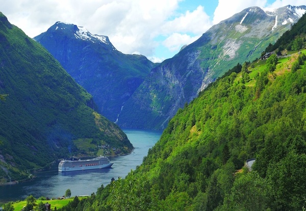 Hellesylt/Geiranger, Norwegia